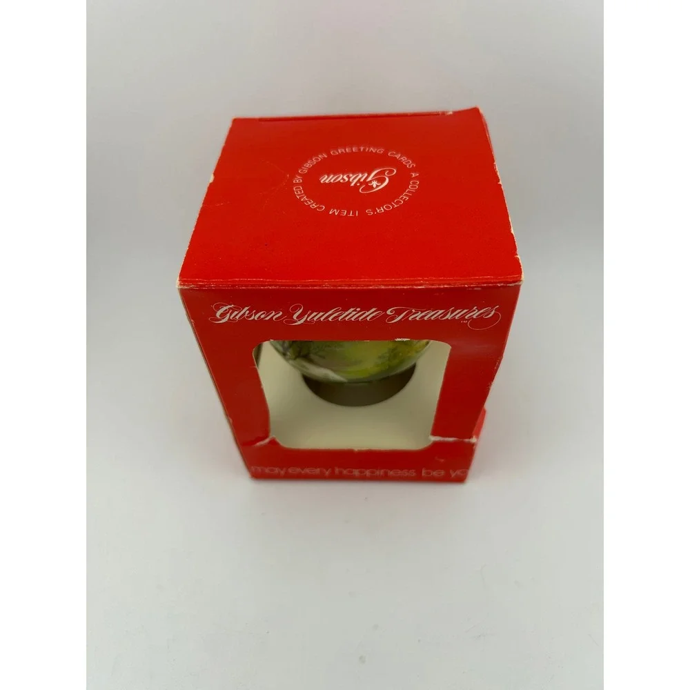 Gibson Yuletide Treasures Ornament Home for Christmas Currier Ives‎ Collectible